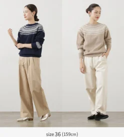 HARLEY OF SCOTLAND Knits^/ Fair Isle Crew Neck Sweater