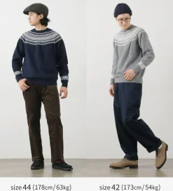HARLEY OF SCOTLAND Knits^/ Fair Isle Crew Neck Sweater