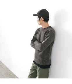 HARLEY OF SCOTLAND Knits^/ M3480-7 Shetland mid-gauge crew neck knit jumper