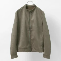 HARRISS Jackets^/ Knit Suede Double Zip Riders