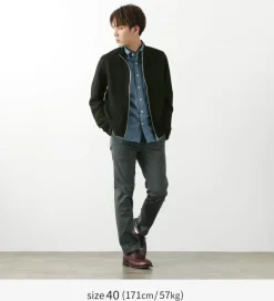 HARRISS Jackets^/ Knit Suede Double Zip Riders