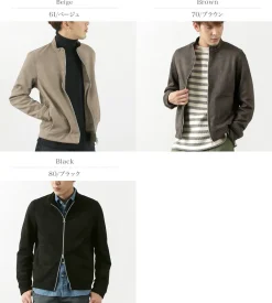 HARRISS Jackets^/ Knit Suede Double Zip Riders