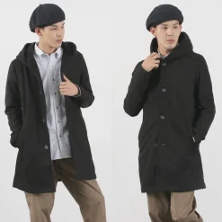 HARRISS Coats^/ Long Hoodie