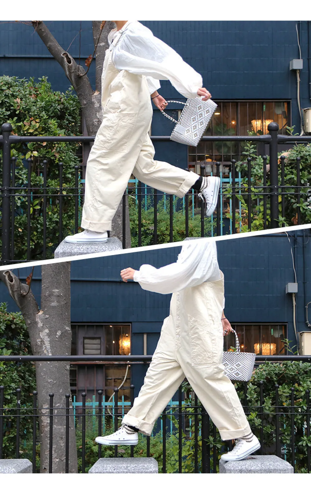 HARVESTY Trousers^/ Overalls / Chino Cross Dye