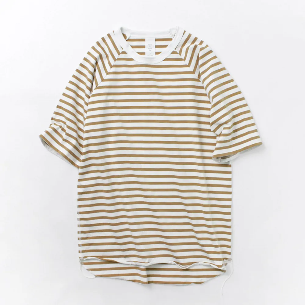 HAVE A GOOD DAY T-Shirts^/ Stripe Loose Short Sleeve T-Shirt