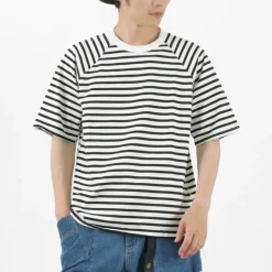 HAVE A GOOD DAY T-Shirts^/ Stripe Loose Short Sleeve T-Shirt