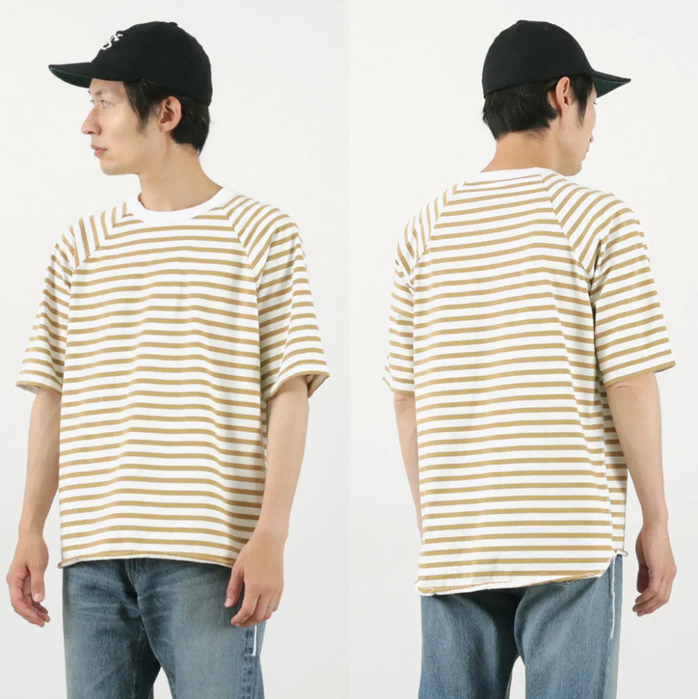HAVE A GOOD DAY T-Shirts^/ Stripe Loose Short Sleeve T-Shirt