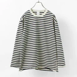 HAVE A GOOD DAY T-Shirts^/ Striped Loose Long Sleeve T-Shirt