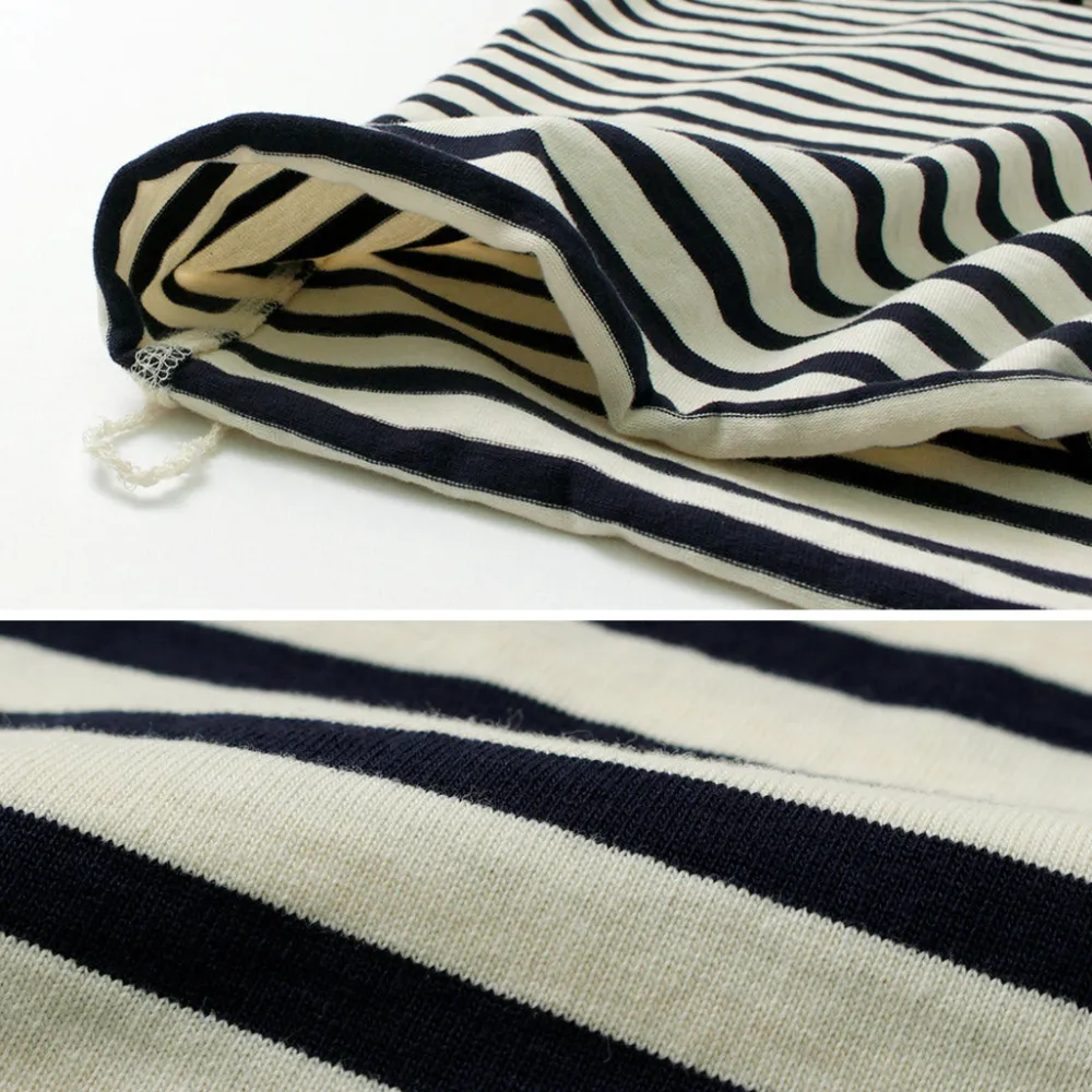 HAVE A GOOD DAY T-Shirts^/ Striped Loose Long Sleeve T-Shirt