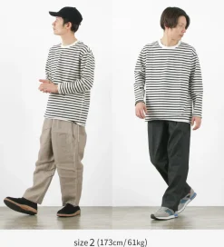 HAVE A GOOD DAY T-Shirts^/ Striped Loose Long Sleeve T-Shirt