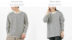 HAVE A GOOD DAY T-Shirts^/ Striped Loose Long Sleeve T-Shirt
