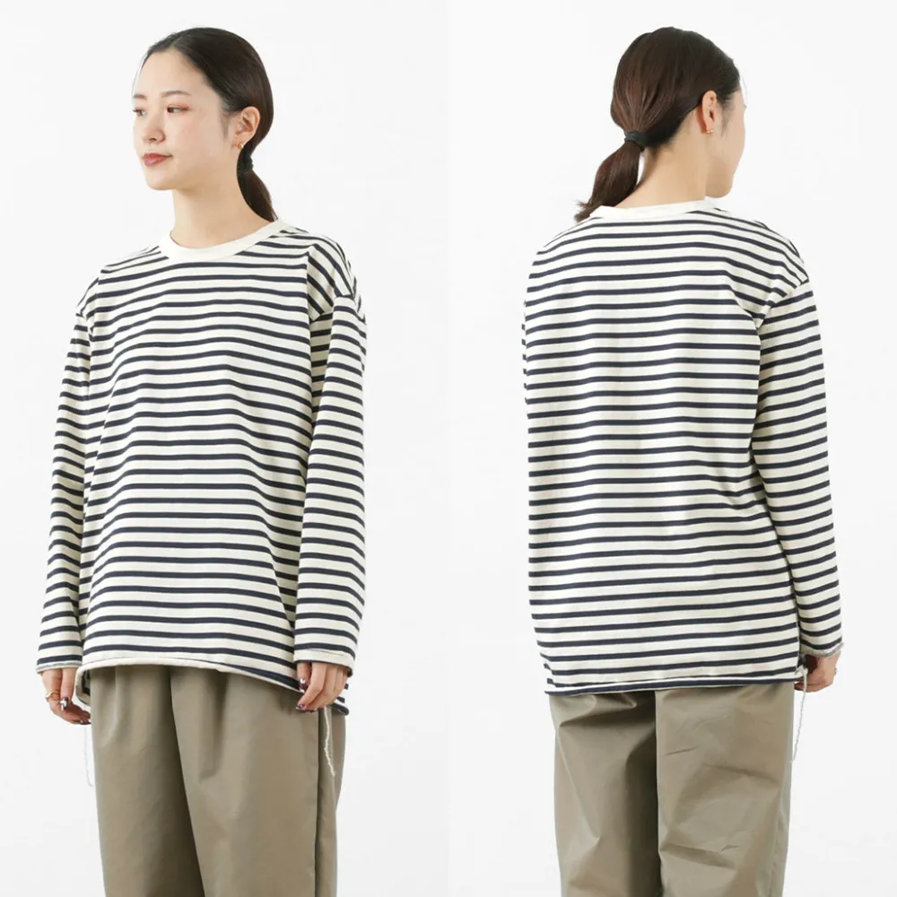 HAVE A GOOD DAY T-Shirts^/ Striped Loose Long Sleeve T-Shirt