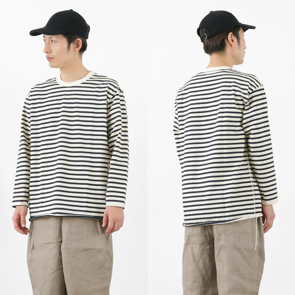 HAVE A GOOD DAY T-Shirts^/ Striped Loose Long Sleeve T-Shirt