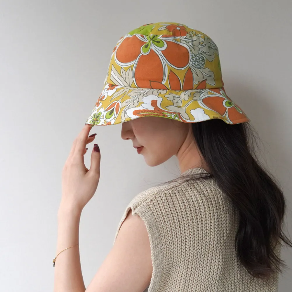 HAVE A GRATEFUL DAY Hats^/ Bucket Hat orange