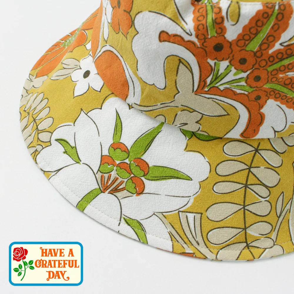 HAVE A GRATEFUL DAY Hats^/ Bucket Hat orange