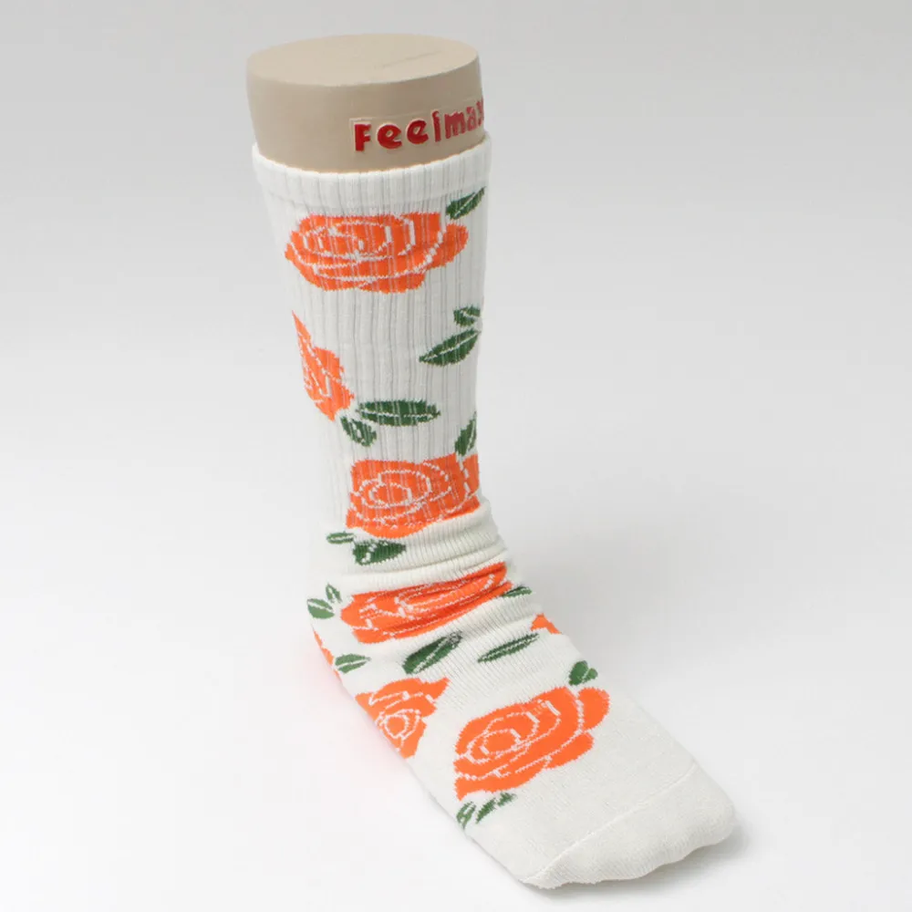 HAVE A GRATEFUL DAY Socks^/ Crew Socks Flower