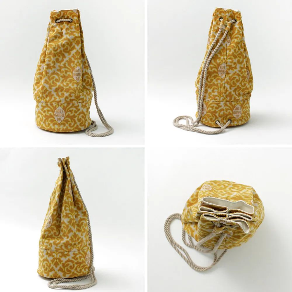 HAVE A GRATEFUL DAY Shoulder Bags^/ Retro damask fabric shoulder bag