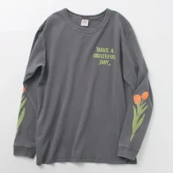 HAVE A GRATEFUL DAY T-Shirts^/ Tulip & Logo Long Sleeve T-shirt
