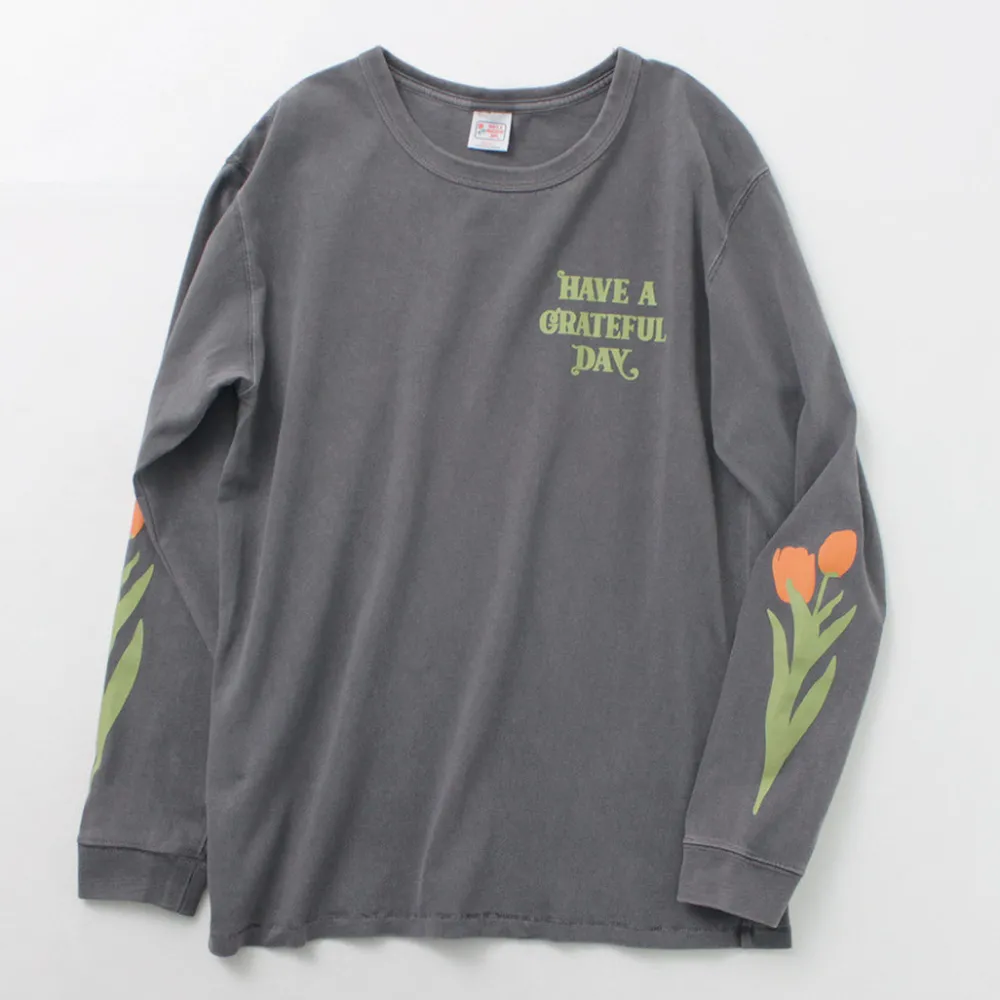 HAVE A GRATEFUL DAY T-Shirts^/ Tulip & Logo Long Sleeve T-shirt