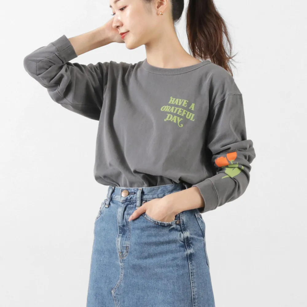 HAVE A GRATEFUL DAY T-Shirts^/ Tulip & Logo Long Sleeve T-shirt