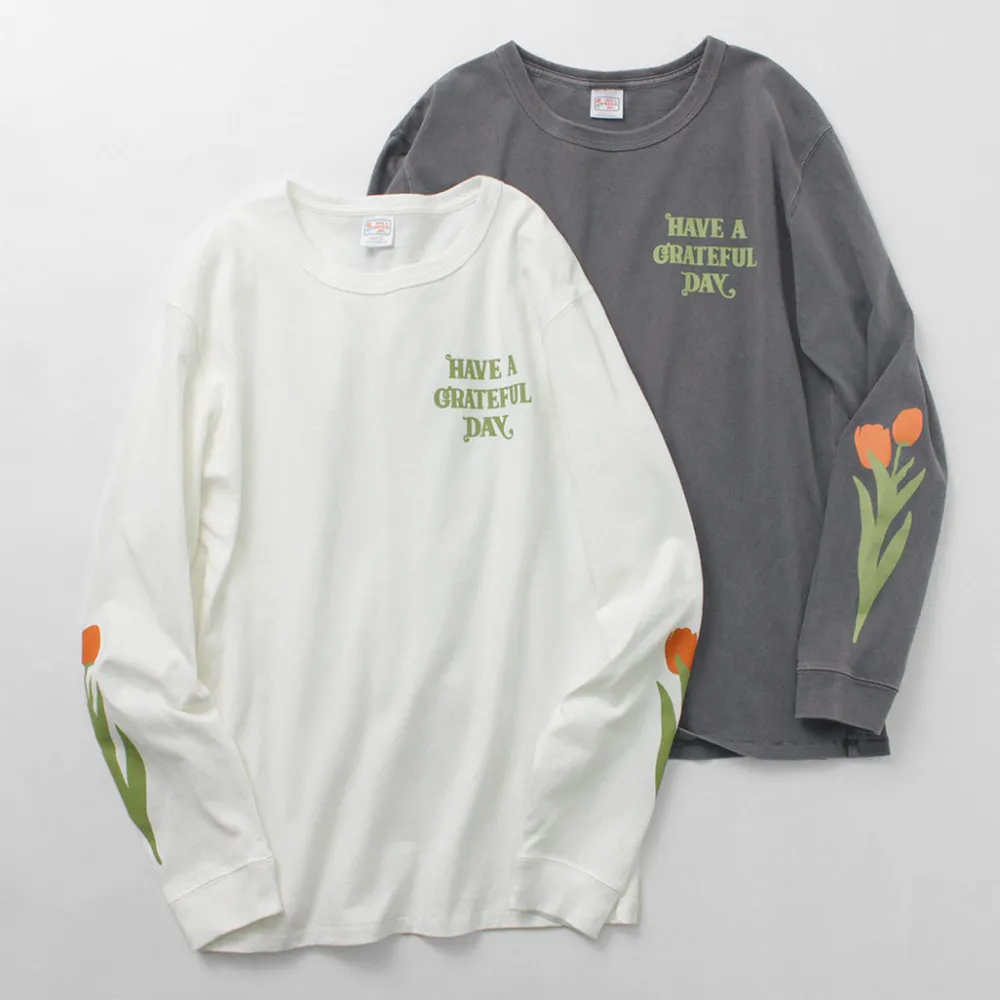 HAVE A GRATEFUL DAY T-Shirts^/ Tulip & Logo Long Sleeve T-shirt