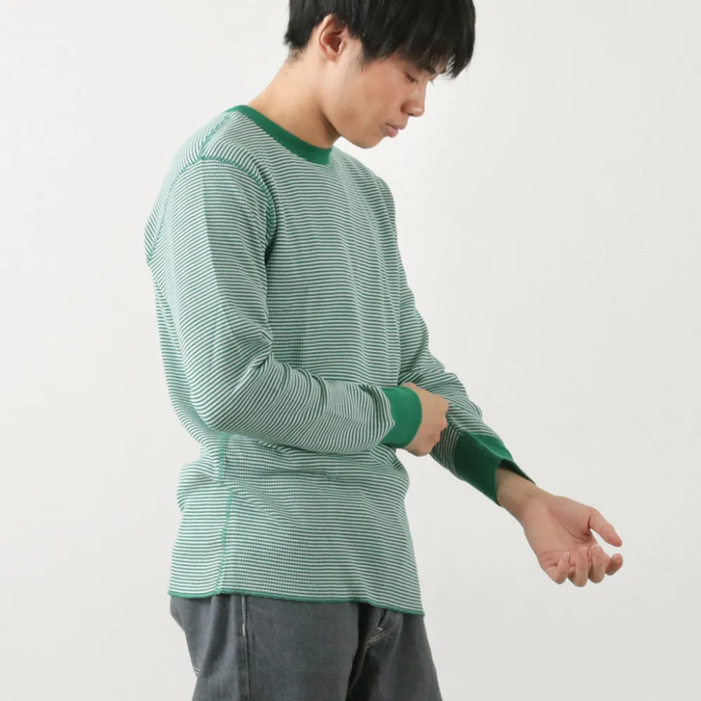 HEALTHKNIT T-Shirts^/ Basic Waffle Crew Neck Long Sleeve