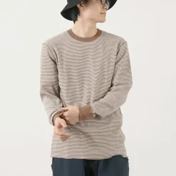 HEALTHKNIT T-Shirts^/ Basic Waffle Crew Neck Long Sleeve