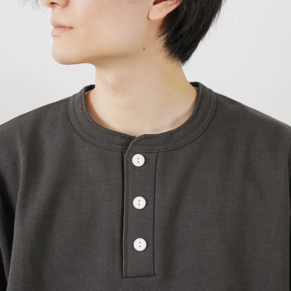 HEALTHKNIT Sweatshirts^/ Classic Sweatshirt Henley Neck Long Sleeve