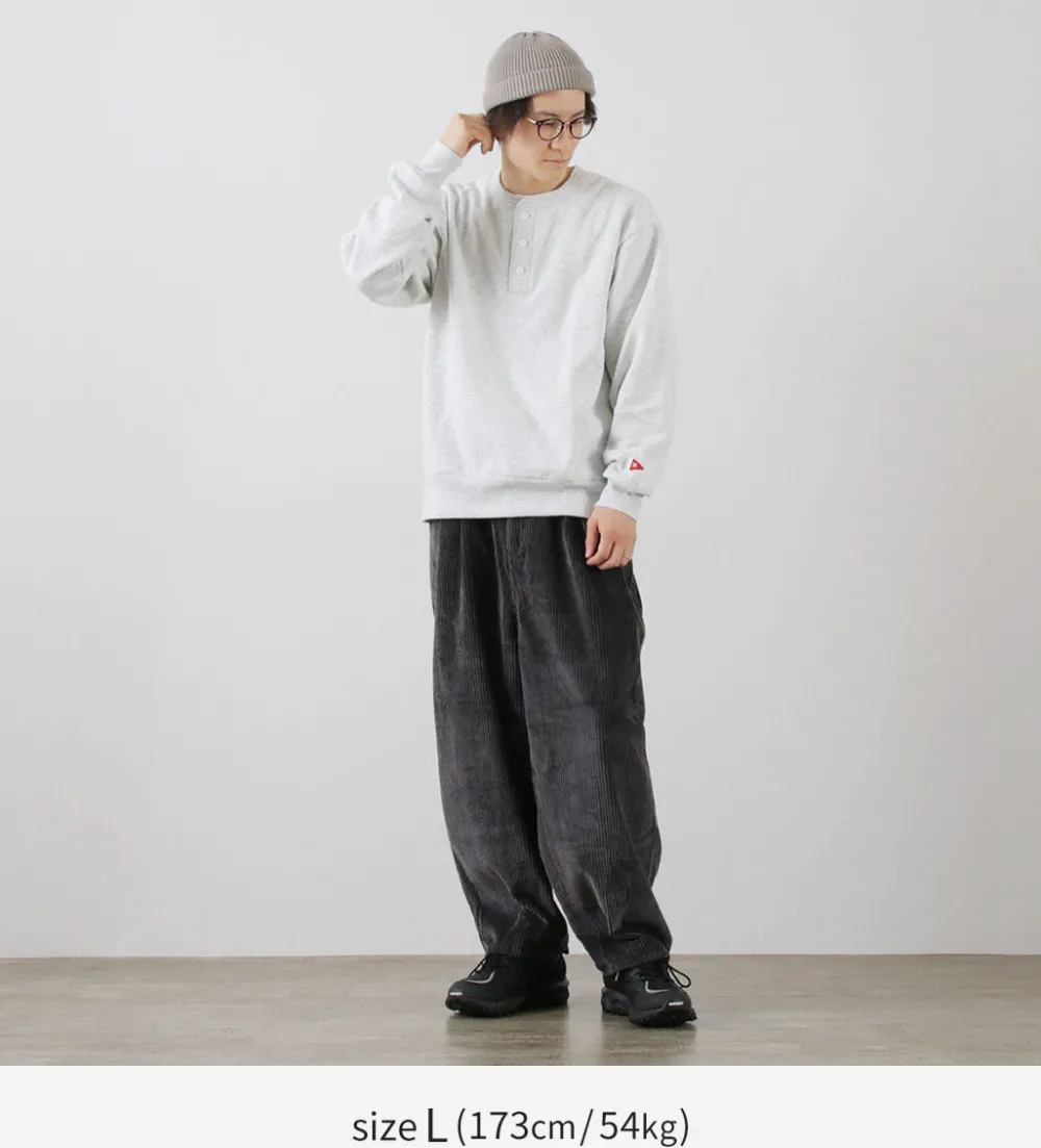 HEALTHKNIT Sweatshirts^/ Classic Sweatshirt Henley Neck Long Sleeve