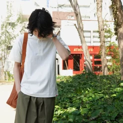 HEALTHKNIT T-Shirts^/ x RAGHenry Neck T-shirt