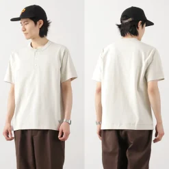HEALTHKNIT T-Shirts^/ x RAGHenry Neck T-shirt