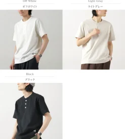 HEALTHKNIT T-Shirts^/ x RAGHenry Neck T-shirt