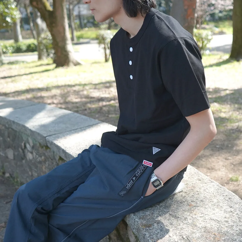 HEALTHKNIT T-Shirts^/ x RAGHenry Neck T-shirt