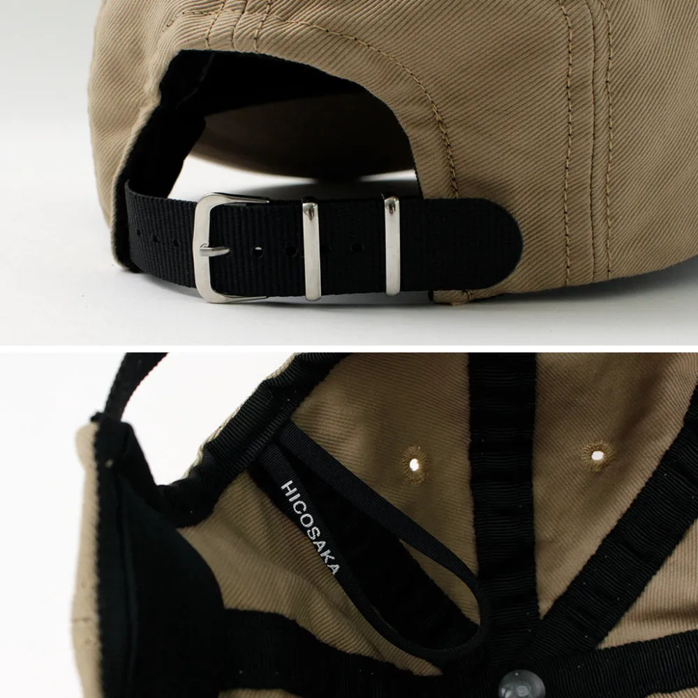 HICOSAKA Hats^/ Chino Big Visor 8 Panel Cap