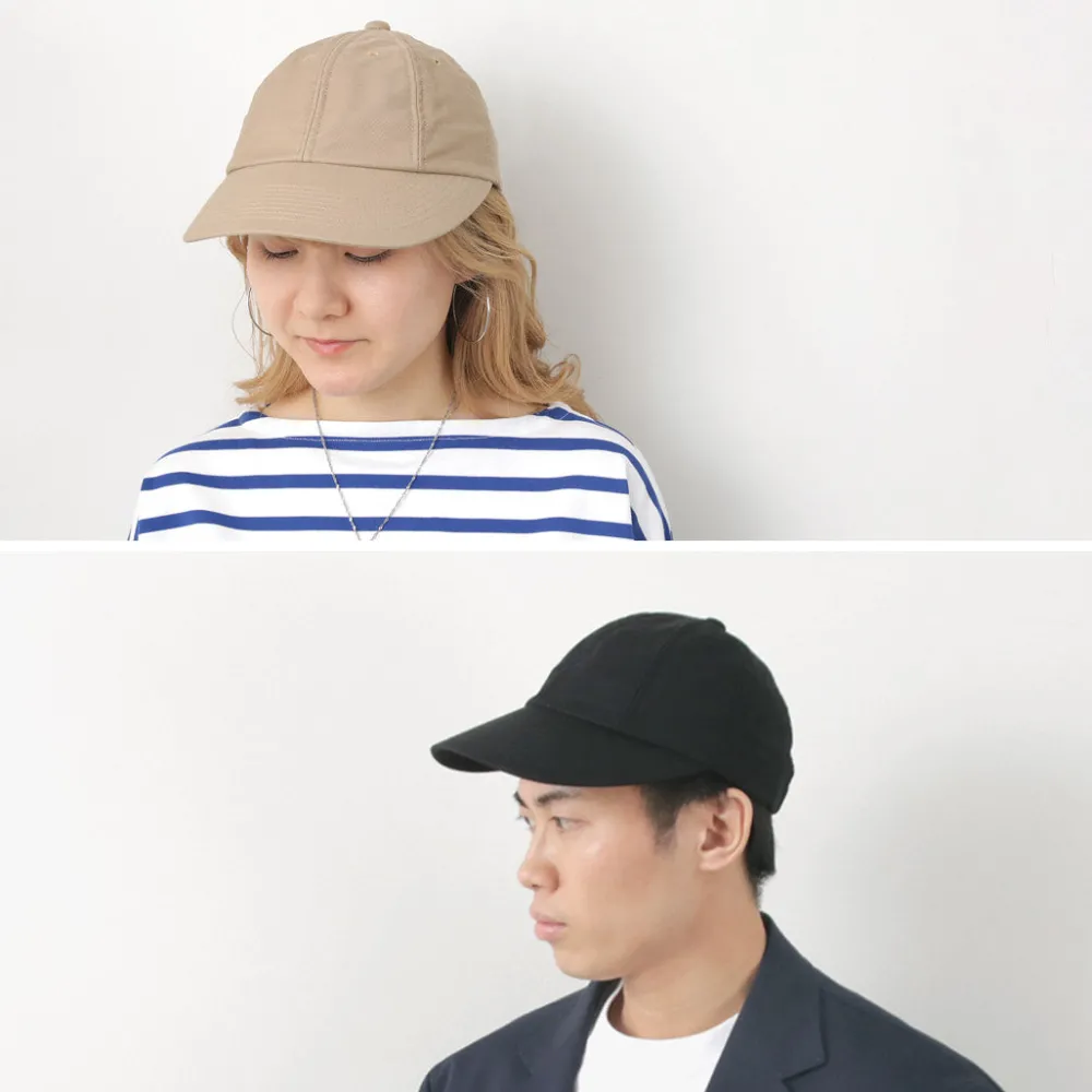 HICOSAKA Hats^/ Chino Big Visor 8 Panel Cap