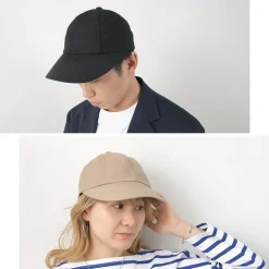 HICOSAKA Hats^/ Chino Big Visor 8 Panel Cap