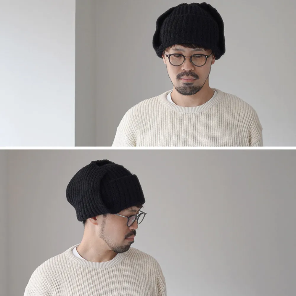 HICOSAKA Hats^/ Knit Flight Cap