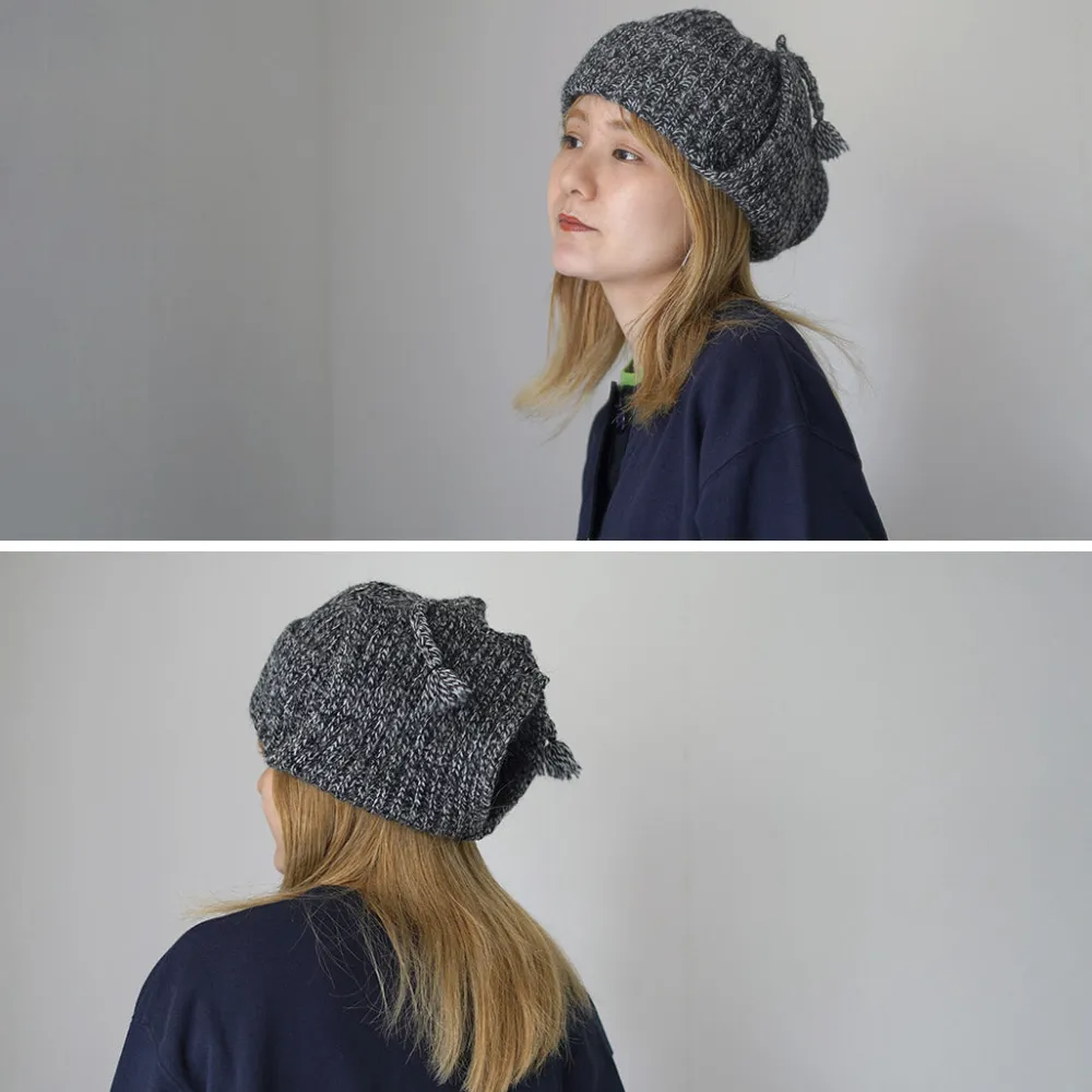 HICOSAKA Hats^/ Knit Flight Cap