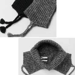 HICOSAKA Hats^/ Knit Flight Cap