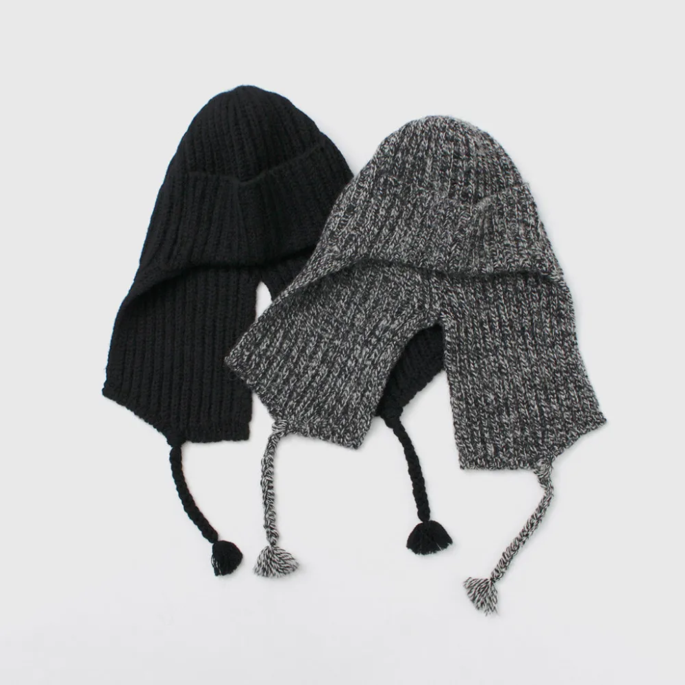 HICOSAKA Hats^/ Knit Flight Cap