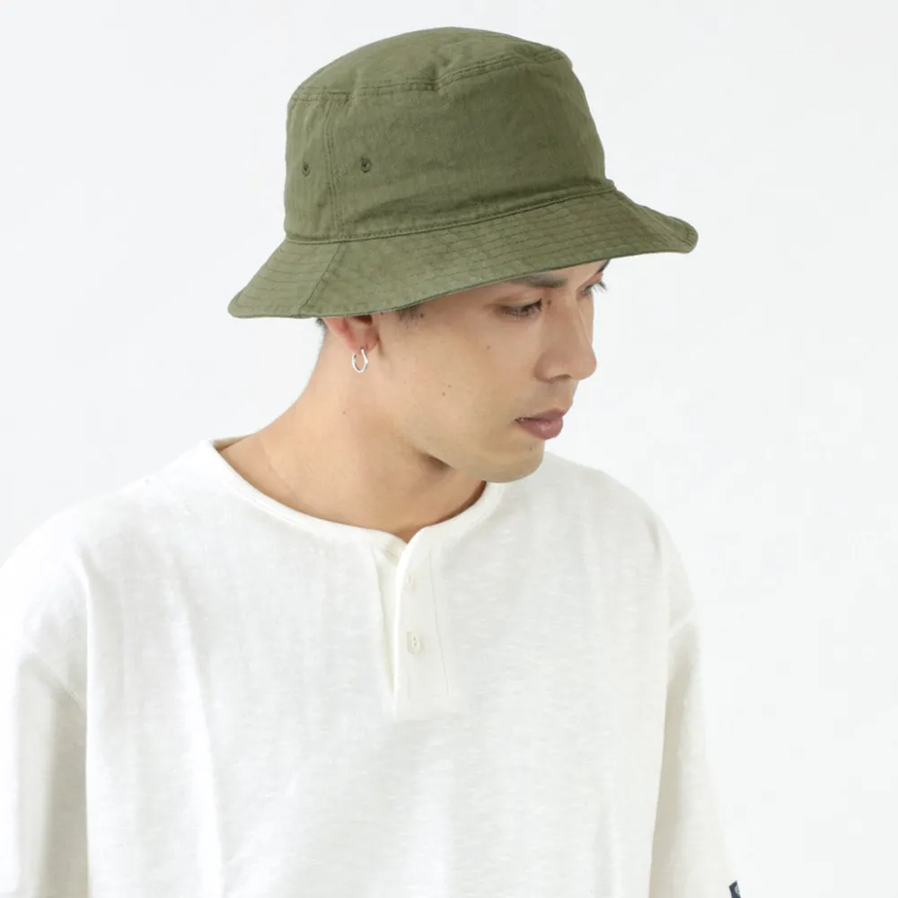 HIGHER Hats^/ Bespoke Vintage Herringbone Bucket Hat