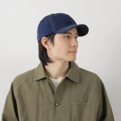 HIGHER Hats^/ Blue Selvage Denim Cinchback Cap