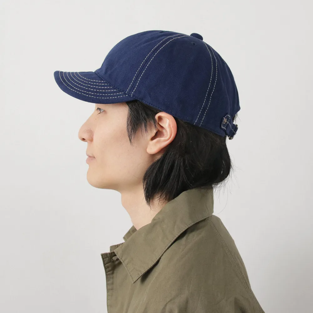 HIGHER Hats^/ Blue Selvage Denim Cinchback Cap