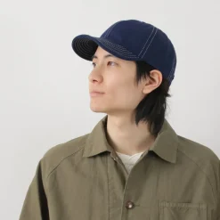 HIGHER Hats^/ Blue Selvage Denim Cinchback Cap