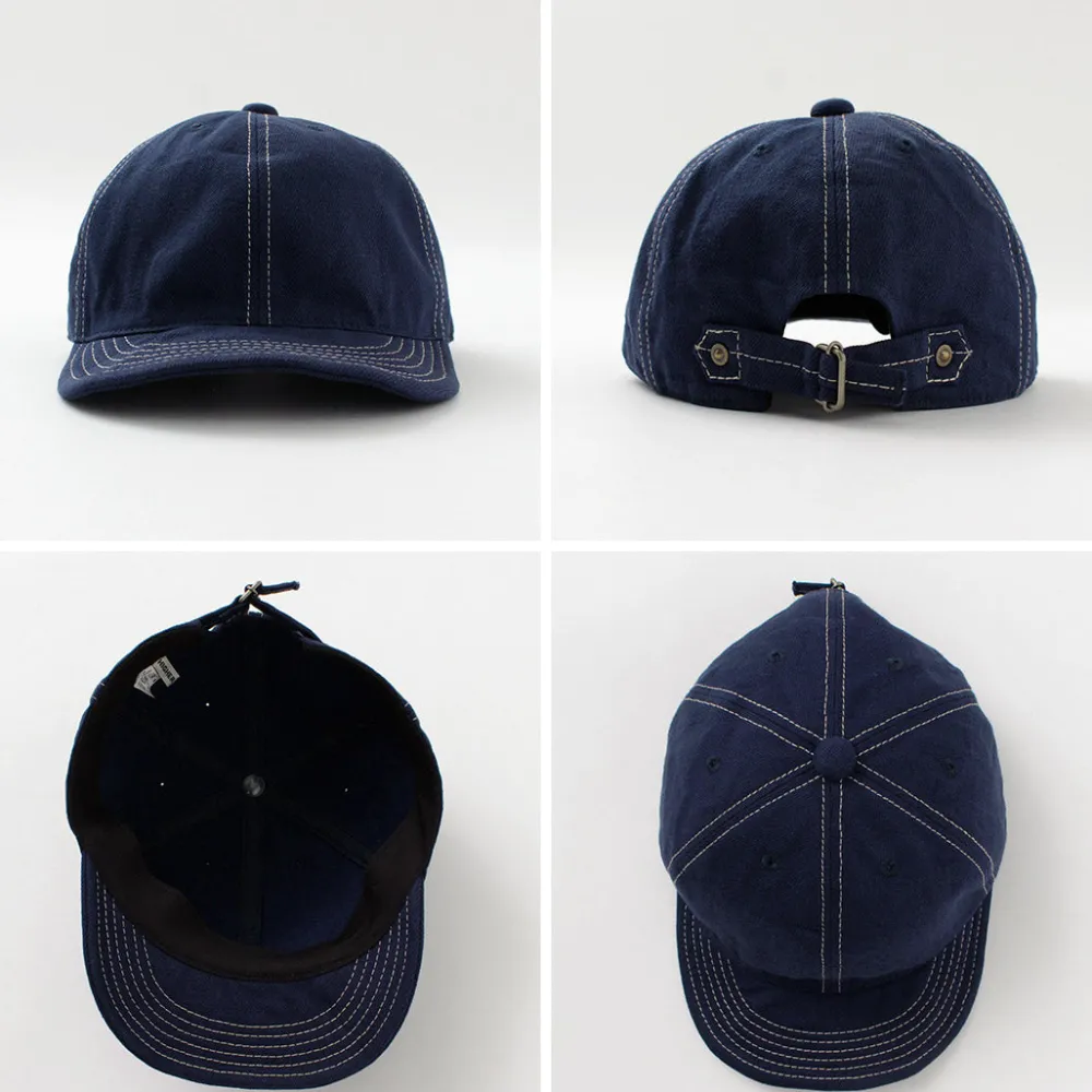 HIGHER Hats^/ Blue Selvage Denim Cinchback Cap