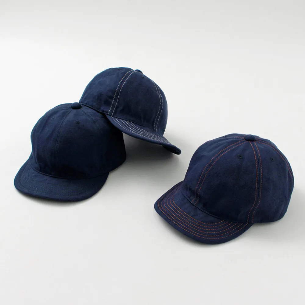 HIGHER Hats^/ Blue Selvage Denim Cinchback Cap