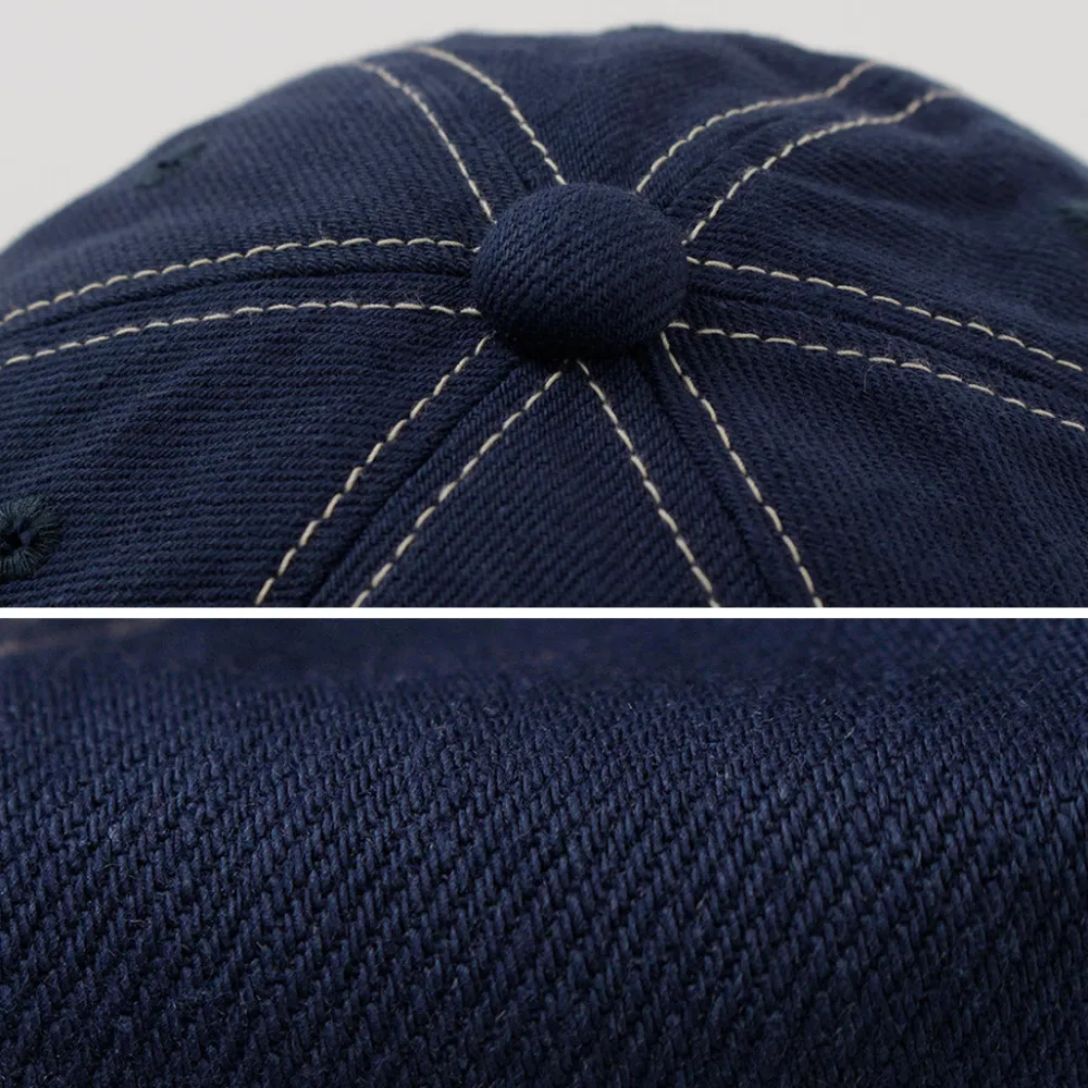 HIGHER Hats^/ Blue Selvage Denim Cinchback Cap