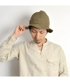 HIGHER Hats^/ Cotton Linen Weathered Mountain Hat