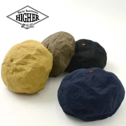 HIGHER Hats^/ Cotton Linen Weather Beret