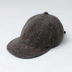 HIGHER Hats^/ Harris Tweed Herringbone Cap HT24035